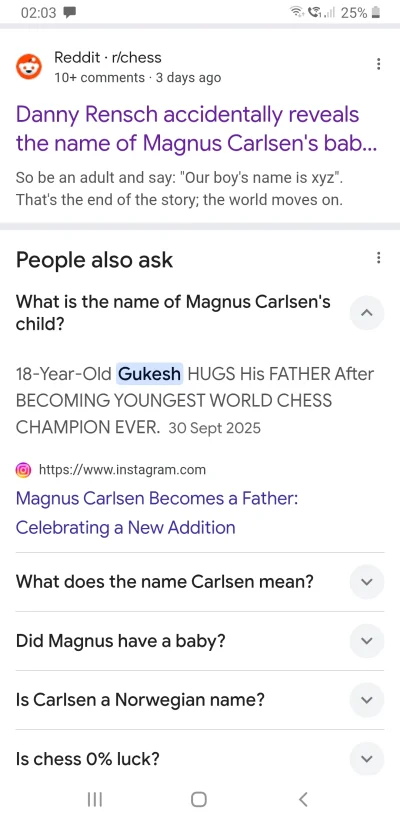 SpinOff - #szachy Ale miło. Carlsen nadał swojemu dziecku imię obecnego mistrza świat...