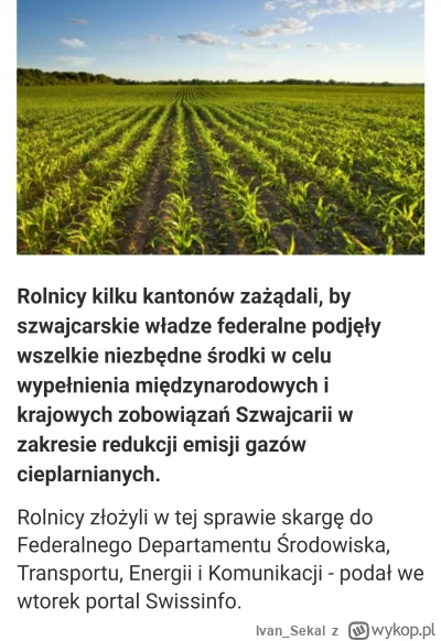 Ivan_Sekal - #polityka #rolnictwo Wyjdźmy z tego zielonego szaleństwa Unii Europejski...