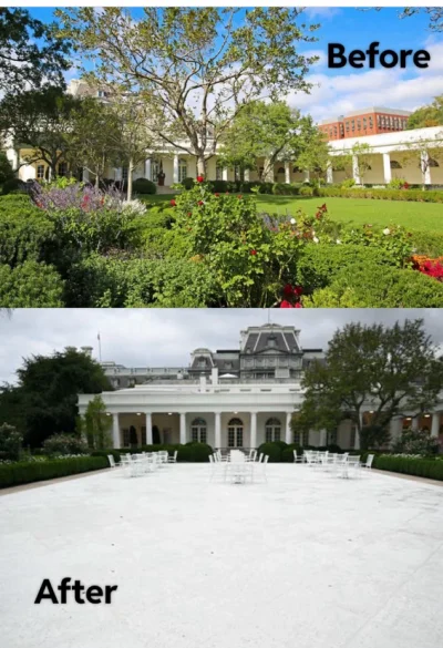 lewoprawo - @CzarnyTroll: Warto dodać, że Trump kazał też rozwalić Ogród Różany utwor...