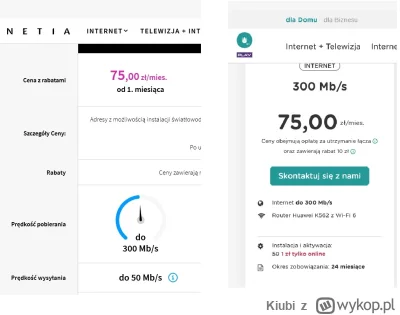 Kiubi - Zastanawiam się nad wyborem jednego z tych dwóch dostawców #upc #netia po sie...