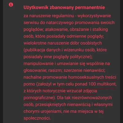 InsanitySupreme - @BlackenedBlue: teraz mu nic nie grozi bo homofoby są w moderacji, ...