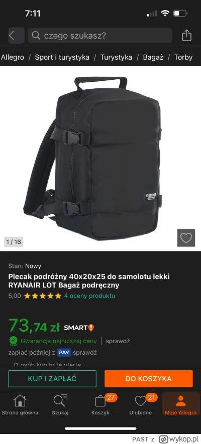 PAST - @jmuhha 50/50, ale Katowice zawsze każą wyjmować. Mogę ci nawet polecić dobry ...