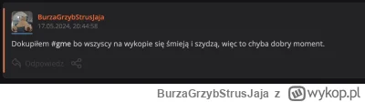 BurzaGrzybStrusJaja - @Polasz: może nie był to idealny moment na zakup, ale chyba wys...