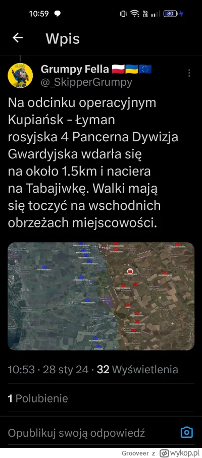 Grooveer - Micek napisał też, że Ukraina wysłała już w ten rejon odwody. 
#ukraina #w...