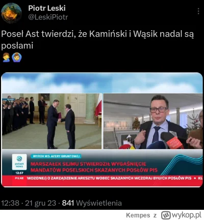 Kempes - #polityka #prawo #bekazpisu #bekazlewactwa #heheszki #sejm

Kim jest poseł A...