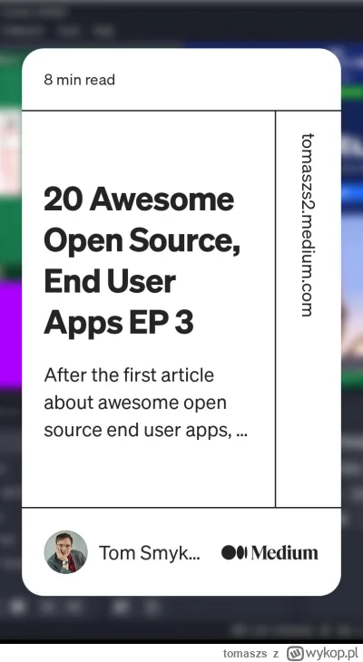 tomaszs - Finally here, a fresh and new collection of awesome open source, end user a...