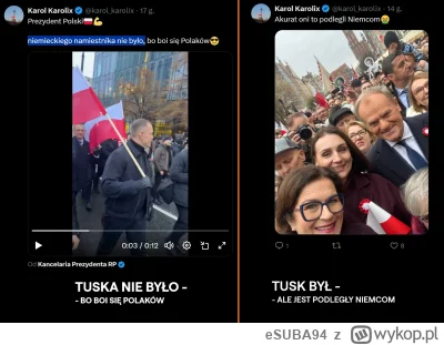 eSUBA94 - standardowo jak w przypadku każdego wydarzenia pada "GDZIE JEST K---A TUSK!...