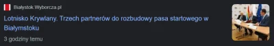 Koyanaruu - "Planujemy rozbudowę pasa startowego aż po ulicę Szkolną na Starosielcach...