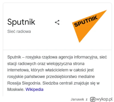 Jarusek - To tak jeszcze informacja czym jest Sputnik.