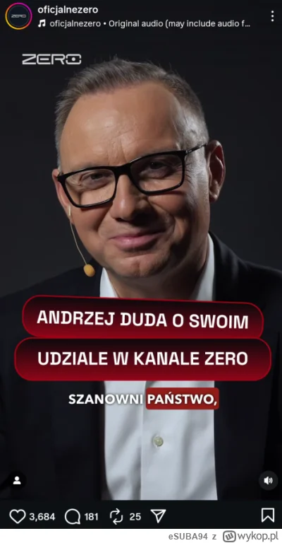 eSUBA94 - no to niezłe 4 miesiące się zapowiadają
ach ten kanał zero i te zbiegi okol...