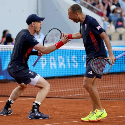 Madziol127 - Andy Murray i Daniel Evans wygrali po obronie 5 piłek meczowych! 
#paryz...