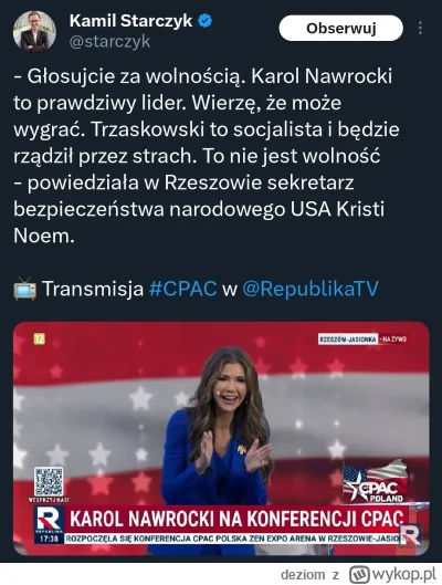 deziom - Jak Sikorski czy tam ktoś powiedział coś o Trumpie to prawica łącznie z ksys...