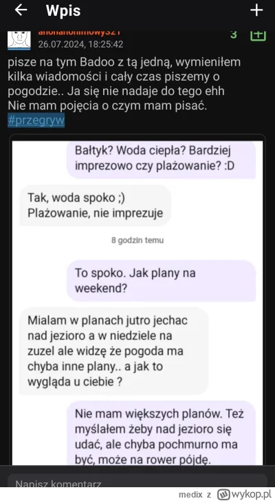 medix - czaicie to? takie frajerskie lanie wody XDDD Ooo woda ciepla, :D nie wiem, wo...