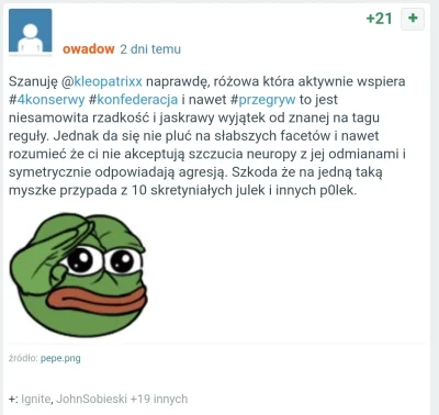 officer_K - @dondonu: nawet działacz k0nfederacja oddelegowany na wykop w celu spamow...