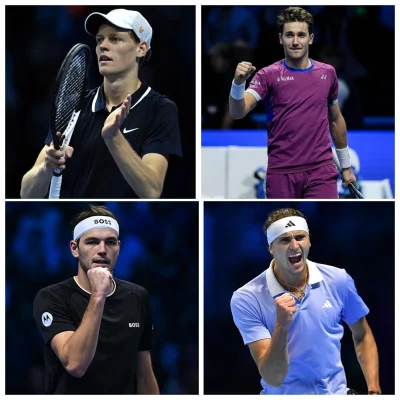 M.....7 - Dzisiaj półfinały w ATP Finals

14:30 mecz Jannik Sinner vs Casper Ruud (po...