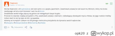 opk20 - HUOP sie zesrał ze tusk nie udupil rynku krypto w PL, a sam wie o krypto tylk...