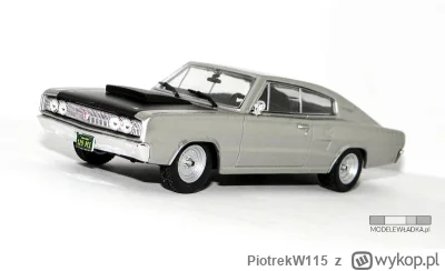 PiotrekW115 - Przedstawiam Wam model samochodu Dodge Charger z 1966 roku w skali 1/43...