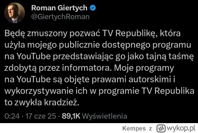 Kempes - #polityka #bekazpisu #bekazlewactwa #heheszki #pis #dobrazmiana 

Dziennikar...