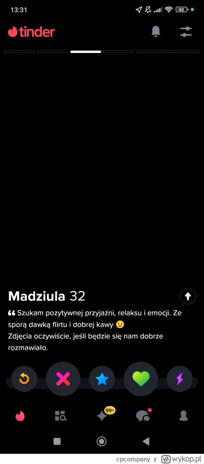 cpcompany - #tinder tym idiotkom już się całkiem we łbie pomieszało 😅 Zdjęcia wyśle ...