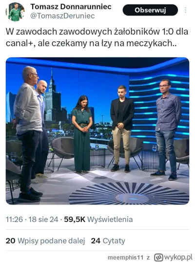 meemphis11 - #mecz #canalplus

Włączyłem sobie #kanalsportowy i tam Borek bardzo fajn...