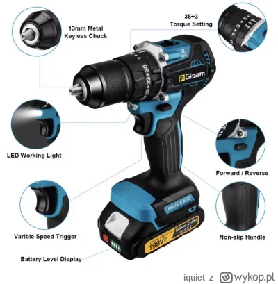 iquiet - Co Państwo myślą o takiej wkrętarce bezszczotkowej z aliexpress? 
Na Faceboo...