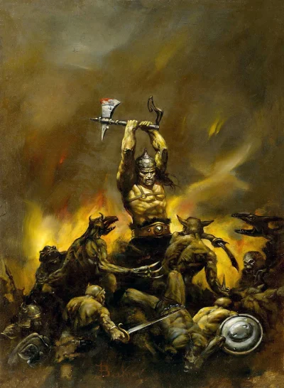 GARN - #sztuka #art #oldschoolfantasy #conan #komiks autor: Douglas Beekman (American...
