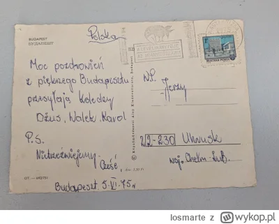 losmarte - Znalazłem dziś kartkę pocztową zaadresowaną do mojego taty ( ͡° ʖ̯ ͡°)
#al...