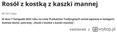 ewataewa - >rosół z przestudzoną kaszą manną

@bartton: fakt, to brzmi słabo :D