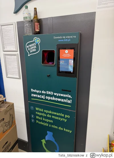 Tata_blizniakow - Długo nie podziałał (╯︵╰,)
#systemkaucyjny #butelki #ekologia #lidl