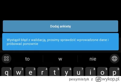 pesymistyk - nie wiem od czego to zależy, ale czasem nie można dodać wpisu z ankietą ...