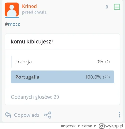 tibijczykzedron - #mecz grono ekspertów wyjątkowo zgodne