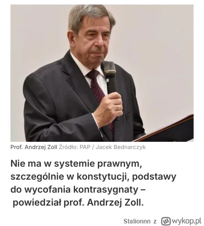 Stalionnn - @Quardoz: jeszcze jedna opinia a powiedzieć że Zoll jest za pisem było by...