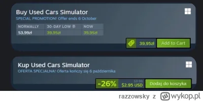 razzowsky - #steam #gamedev #gry Kocham polskie ceny gier, w dodatku tych wydanych pr...