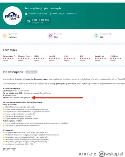 ATAT-2 - Słuchaj no młody, sprzęt firmowy jest dla managementu, ty pracujesz na swoim...