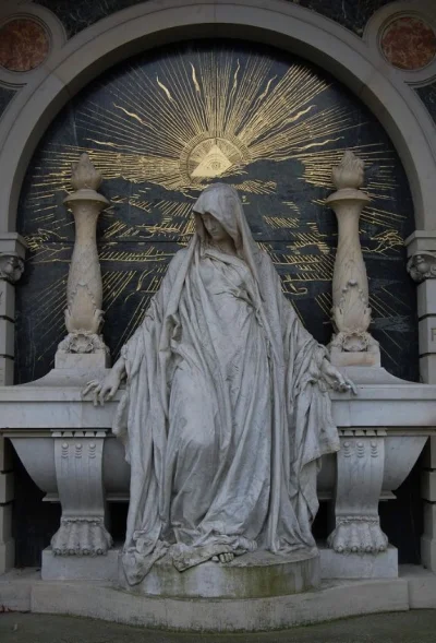 psycha - Nikolaus Geiger, sculptor, with architect Bruno Schmitz, Grabstätte Carl Hof...