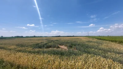 polock - Kur.. ale upał, a ja w trasie. 40 km w nogach w taki upał.  34 stopnie, wiat...