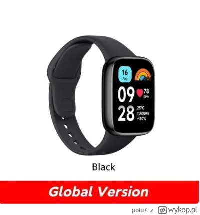 polu7 - Redmi Watch 3 Active Smart Watch
Cena: 32.86$ (130.9 zł) | Najniższa cena: 36...