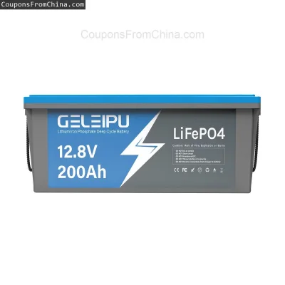 n____S - ❗ GELEIPU 12V 12.8V 200Ah LiFePO4 Battery 2560Wh 100A [EU]
〽️ Cena: 603.80 U...
