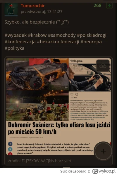 SuicideLeopard - @Tumurochir jak tam?
Śmiać się z tragedii z Poznania nie wolno, ale ...