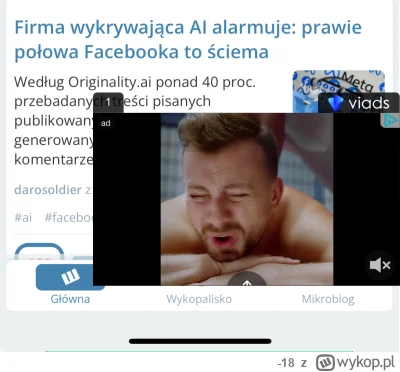 -18 - Zaczęła mi się pojawiać taka reklama na wykopie. To u mnie jest coś nie tak czy...