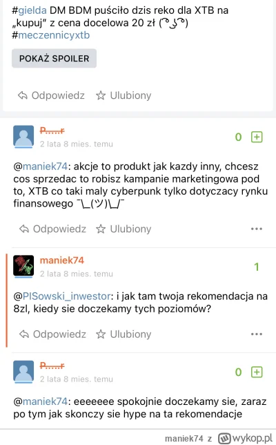 maniek74 - @PoteznyPiSowskiInwestor nadal czekasz na ten zajazd na 8 zł, żeby się zał...