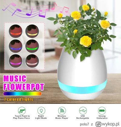 polu7 - Wysyłka z Polski.

[EU-PL] Music Flower Pot Lamp w cenie 10.99$ (45.63 zł) | ...