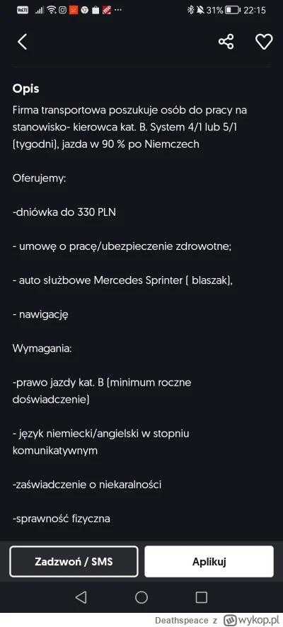 Deathspeace - jak wygląda praca na busach w transporcie ? Widzę sporo ogłoszeń. Cieka...