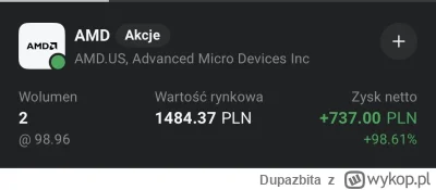 Dupazbita - Kusi żeby sprzedać amd, ale chyba holduje 

#gielda
