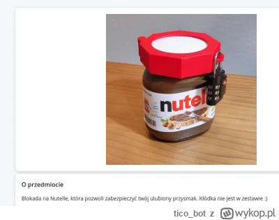 tico_bot - A czy Wy już zabezpieczyliście swoją nutelle? ( ͡° ͜ʖ ͡°)