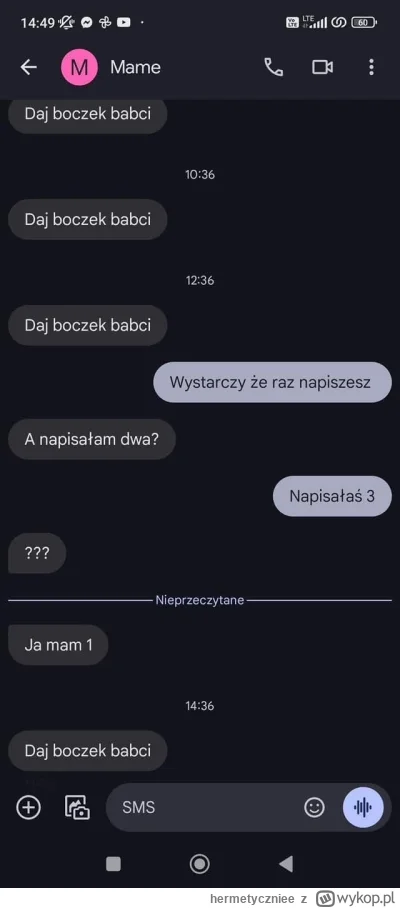 hermetyczniee - daj boczek babci 

#heheszki #humorobrazkowy