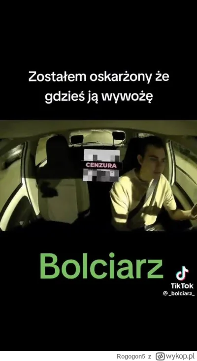 Rogogon5 - #p0lka Facet wiezie pijana babeczkę, a ta mu zarzuca, że go gdzieś wywozi....