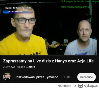 Nightshift_ - @B1ES: no Donald to juz na pewno ma cieplo za tego lajta u Hanysa na ka...