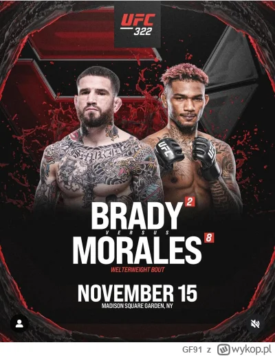 GF91 - #ufc do karty UFC 322 zostało dodane starcie w kategorii półśredniej. Sean Bra...