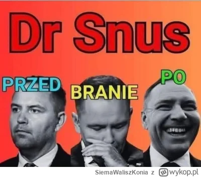 SiemaWaliszKonia - Snusa przyćpać muszę bo się udusze 
#polityka #heheszki #bekazpisu...